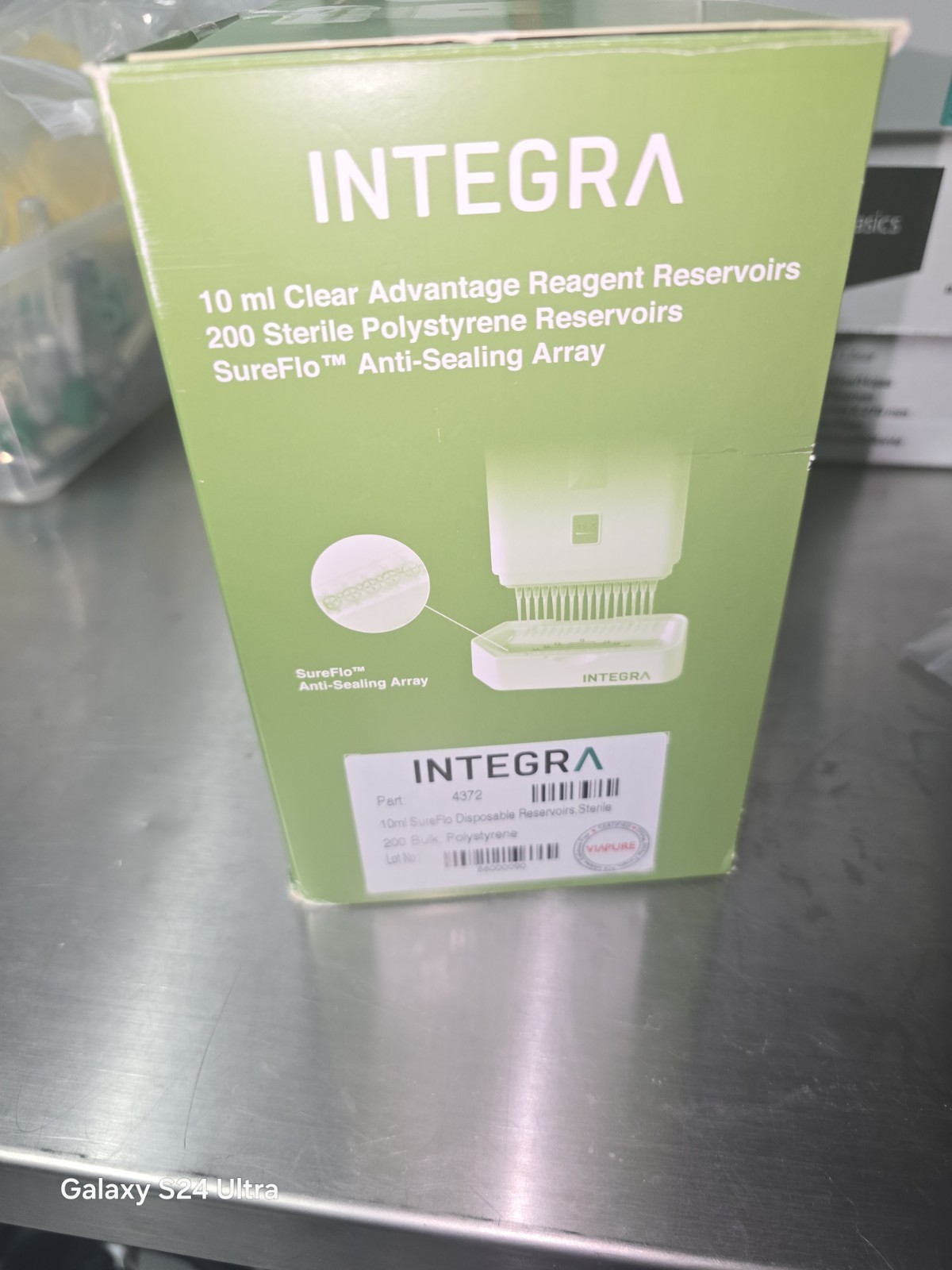 Integra Reagent Reservoir Clear Advantage 10 ml Sterile 200 Reservoirs #4372