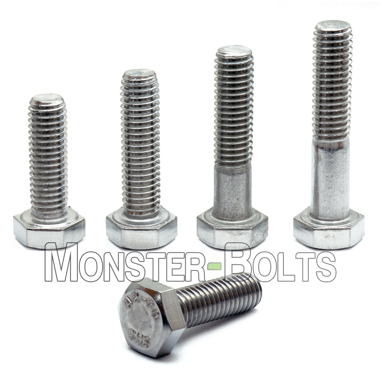 M5 Hex Cap Bolts / Screws, A2 Stainless Steel, 0.80 Coarse DIN 933 931 Tap 18-8