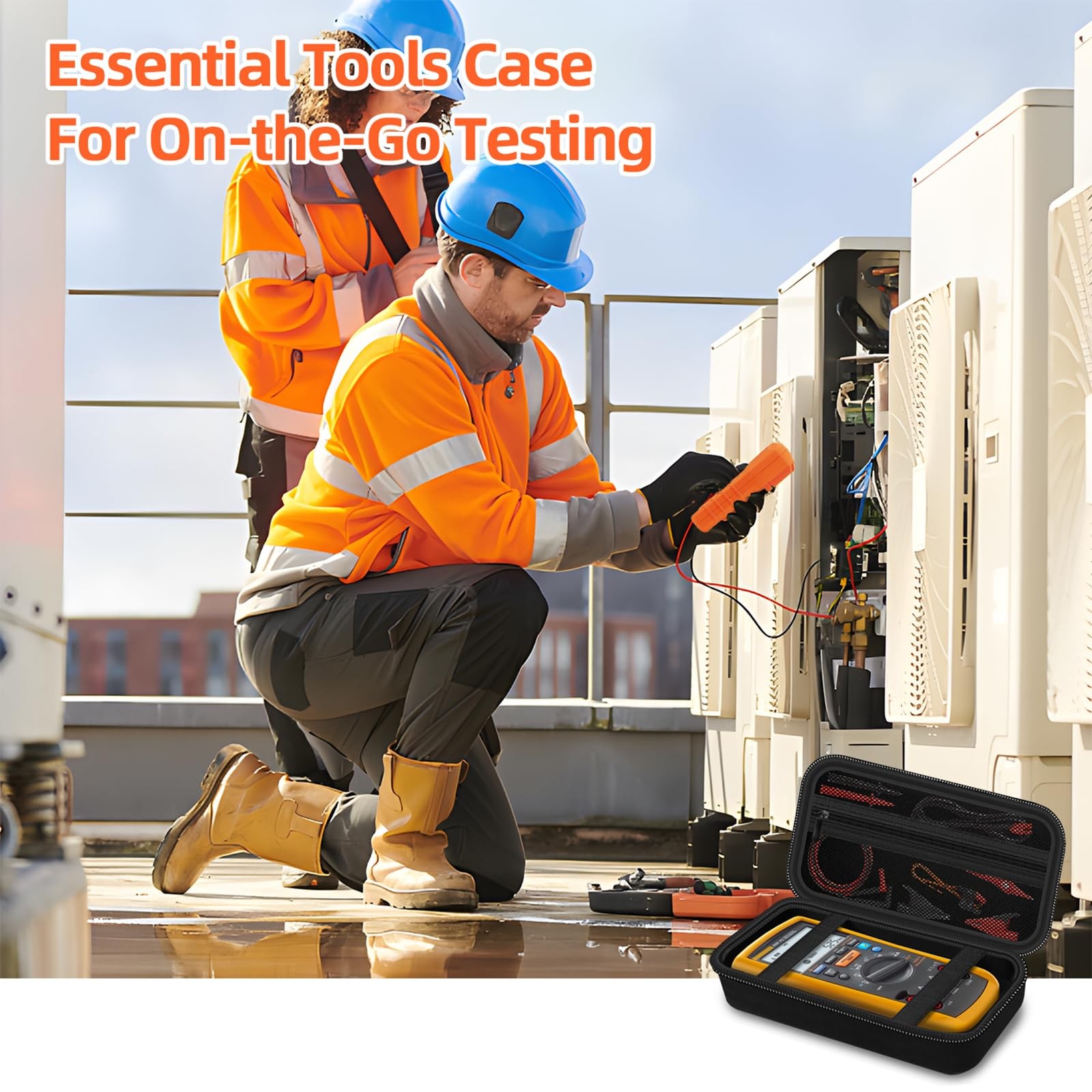 Carrying Case for Fluke1587 FC/ 87-V/ 87V Max/ 88V/ 15B+/ 17B+/ 1503/1507/150…
