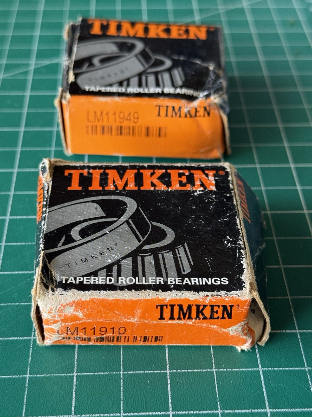 Pair of NEW Timken LM11949/LM11910 Tapered Roller Bearings