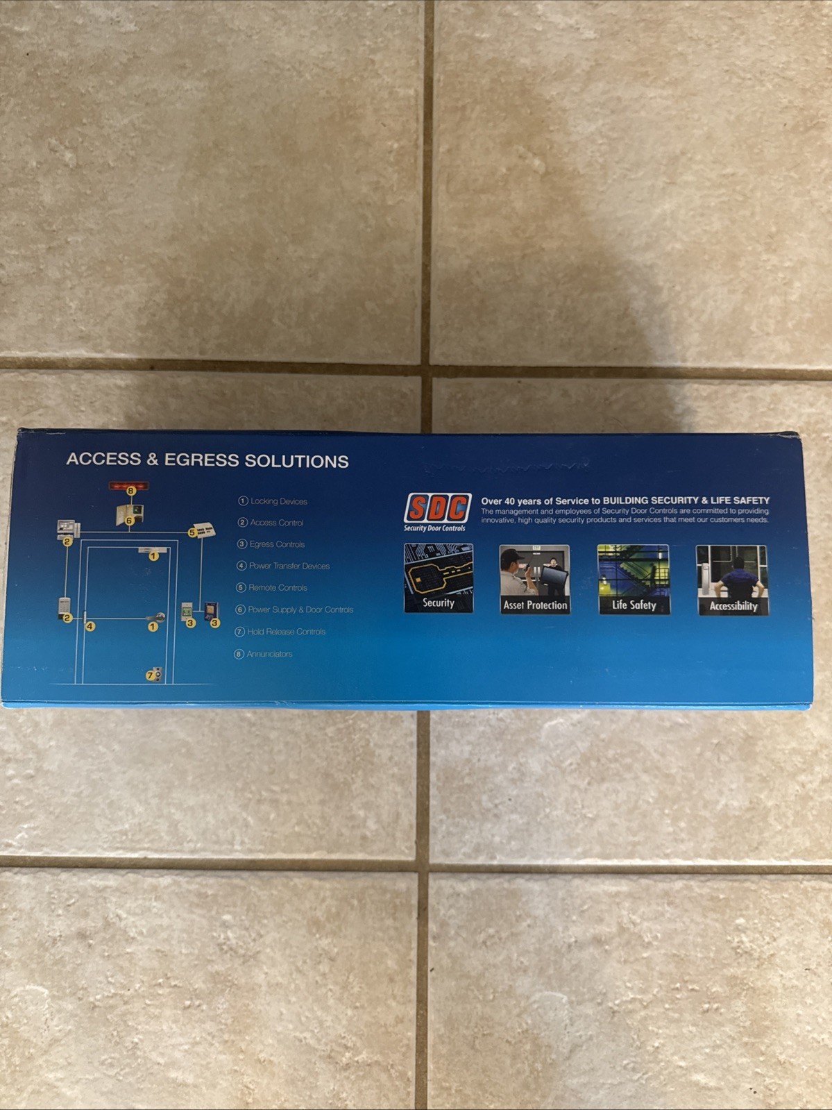 SDC Electromagnetic Lock 1581SNDV Exit Check Delayed Egress System 12V 24V
