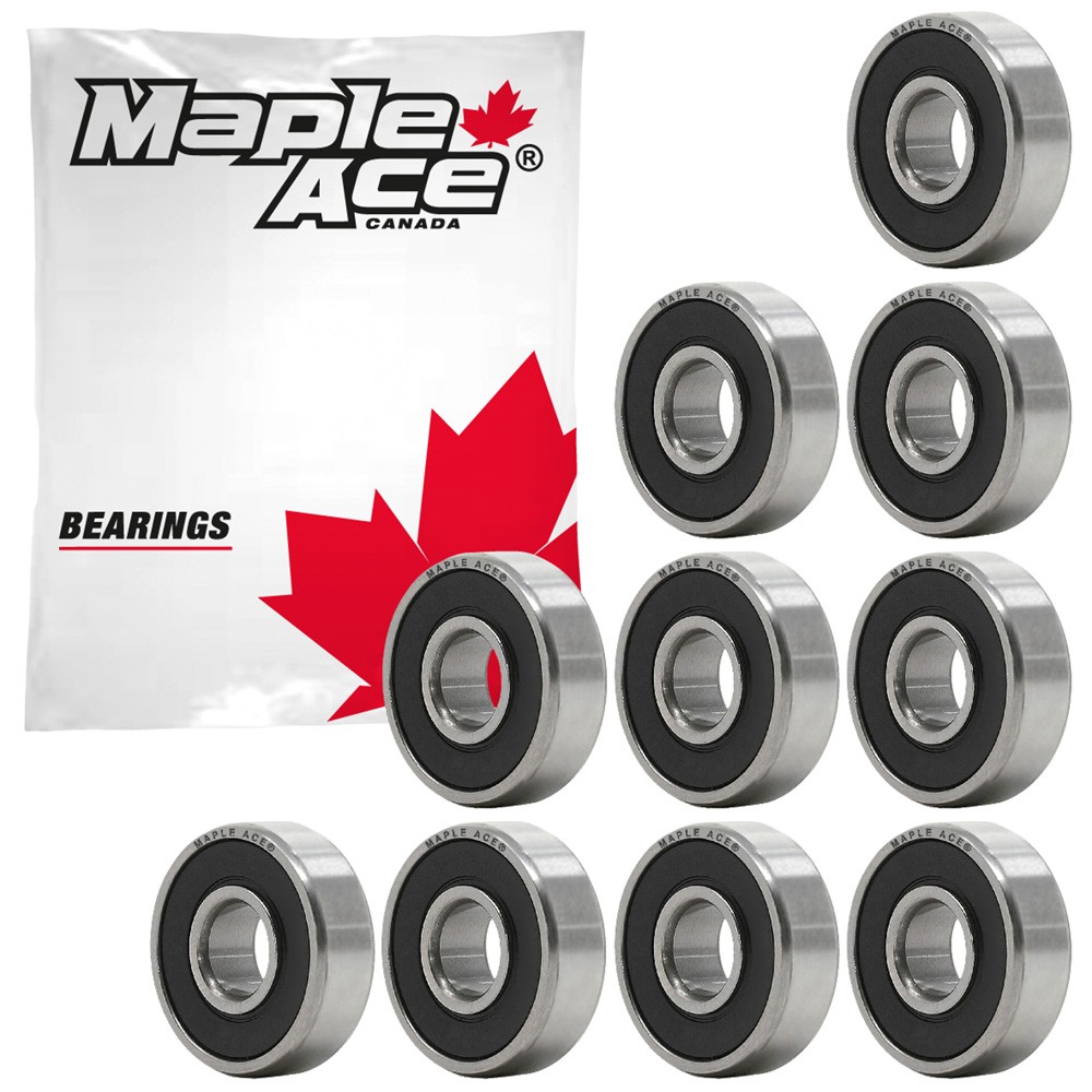 R188-2RS Ball Bearing 1/4″ x 1/2″ x 3/16″ R188 2RS Rubber Sealed (Qty 10)