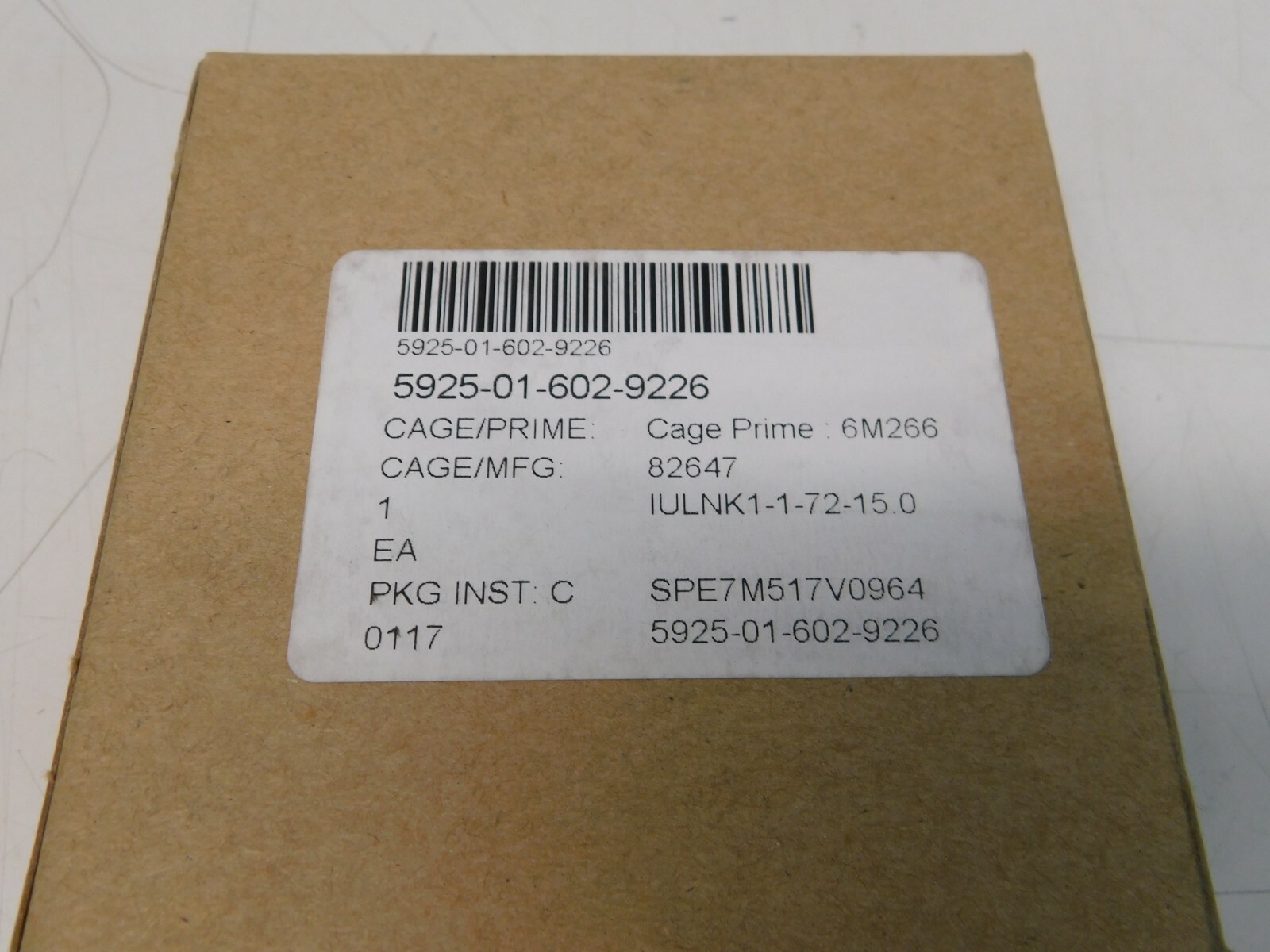 Airpax Circuit Breaker 15 Amps IULNK1-1-72-15.0 NSN 5925-01-602-9226