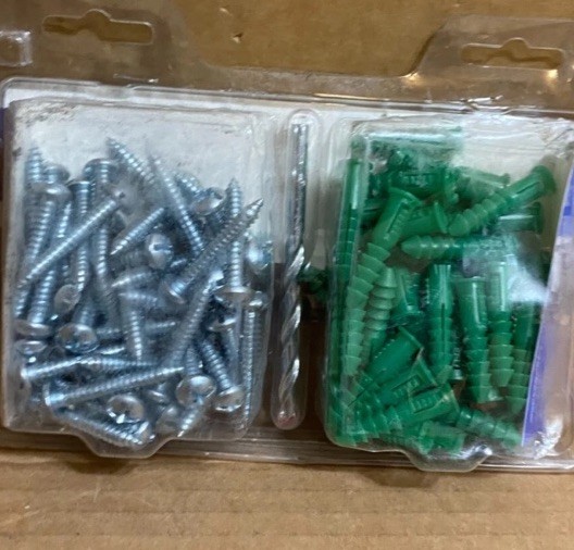 Everbilt 424-911 Multi-Surface Wall Anchor Kit #14-#16 w/ Screws Bit 101-Pc NOS