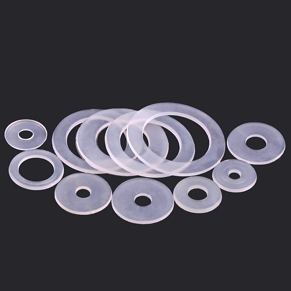 Nylon Plastic Clear Soft Flat Washers Insulation Thick/Thin Gasket ID 3mm-20mm