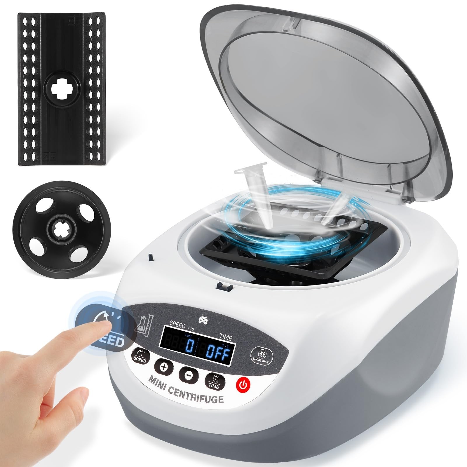Benchtop Mini Centrifuge Machine Digital Centrifuge Lab Microcentrifuge 5000rpm