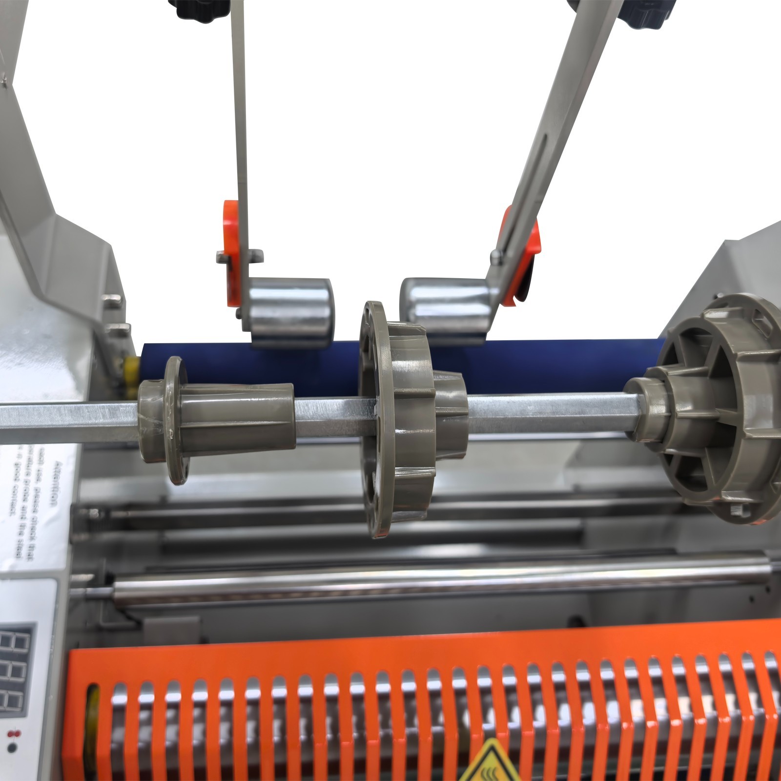 110V 32CM/12.6″ Vertical Roll Laminator Machine with Conveyor Belt, Cold Hot Ste