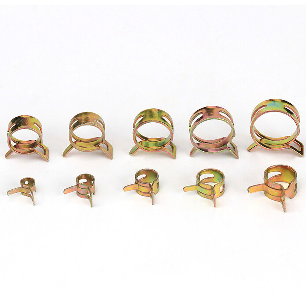 115x Hose Spring Clamps Fasteners Kit 6-22mm Fuel Water Line Pipe Air Tube Clips