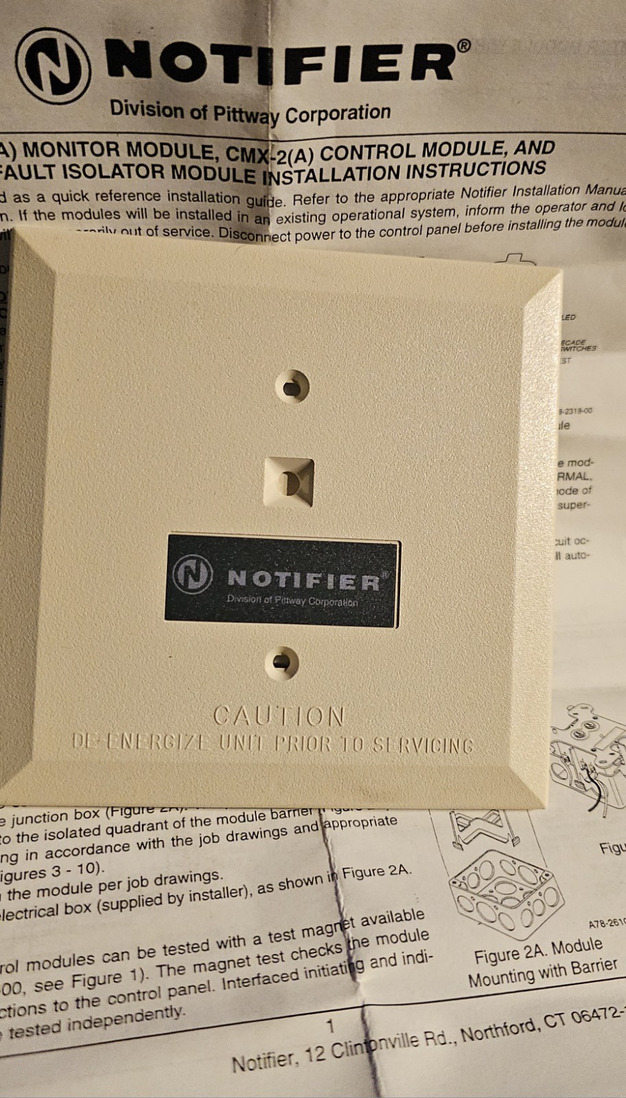 Notifier CMX-2 Addressable Control Module