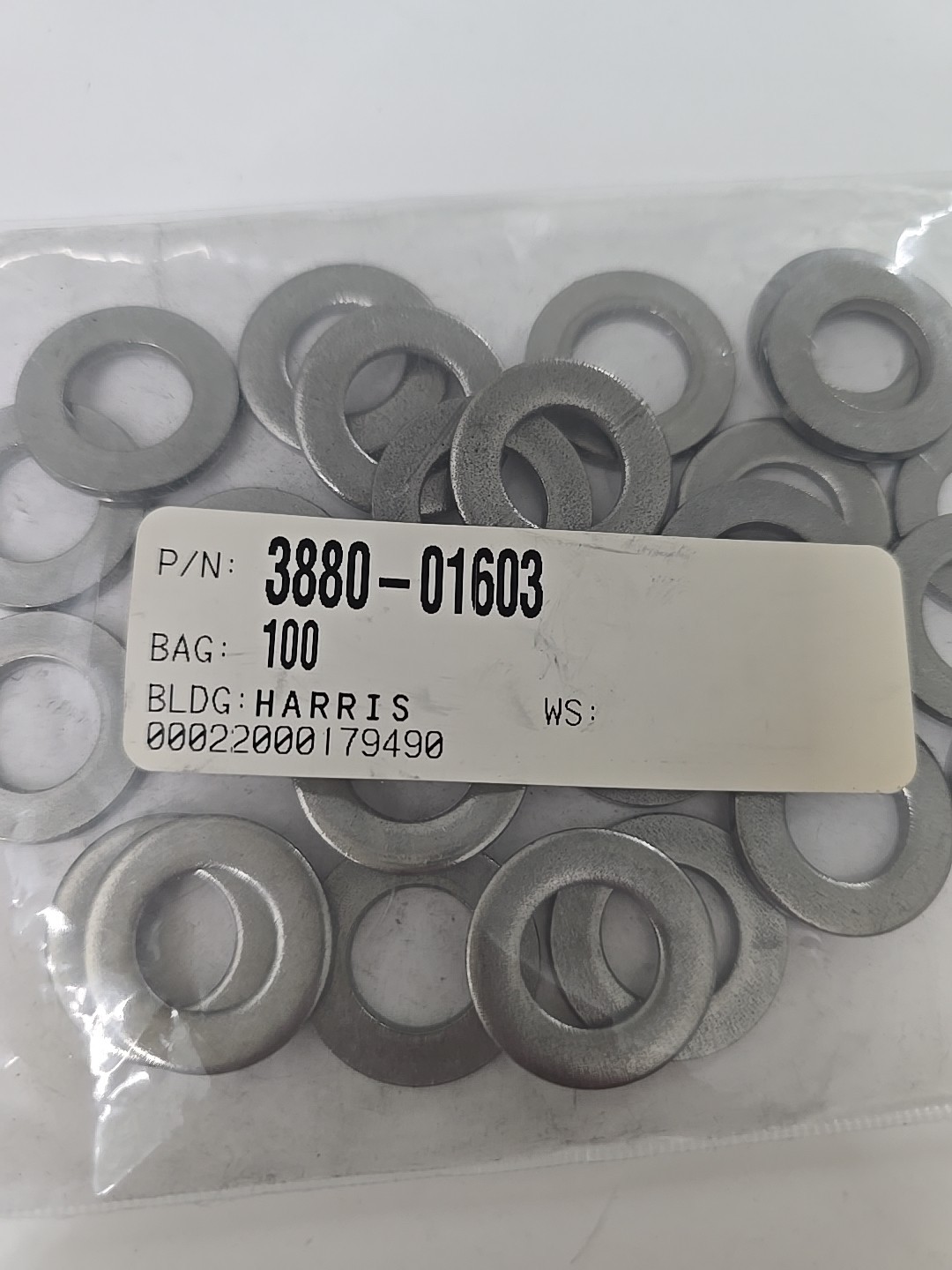 APPLIED MATERIALS 3880-01603 WSHR FLAT M12 13MMIDX24MM ODX2.5MM THK DIN 125A SST