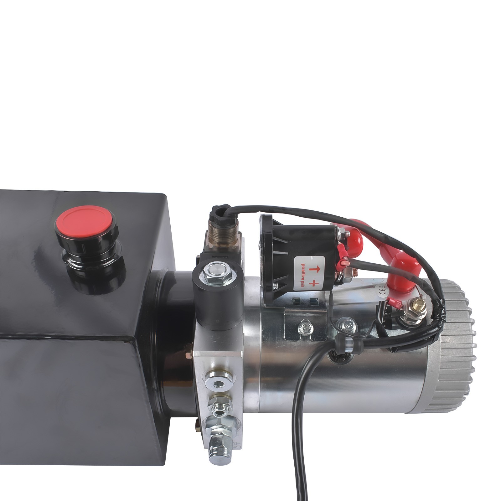 6 Quart Single Acting Hydraulic Pump Dump Trailer Power Unit 12V DC 3200 PSI NEW