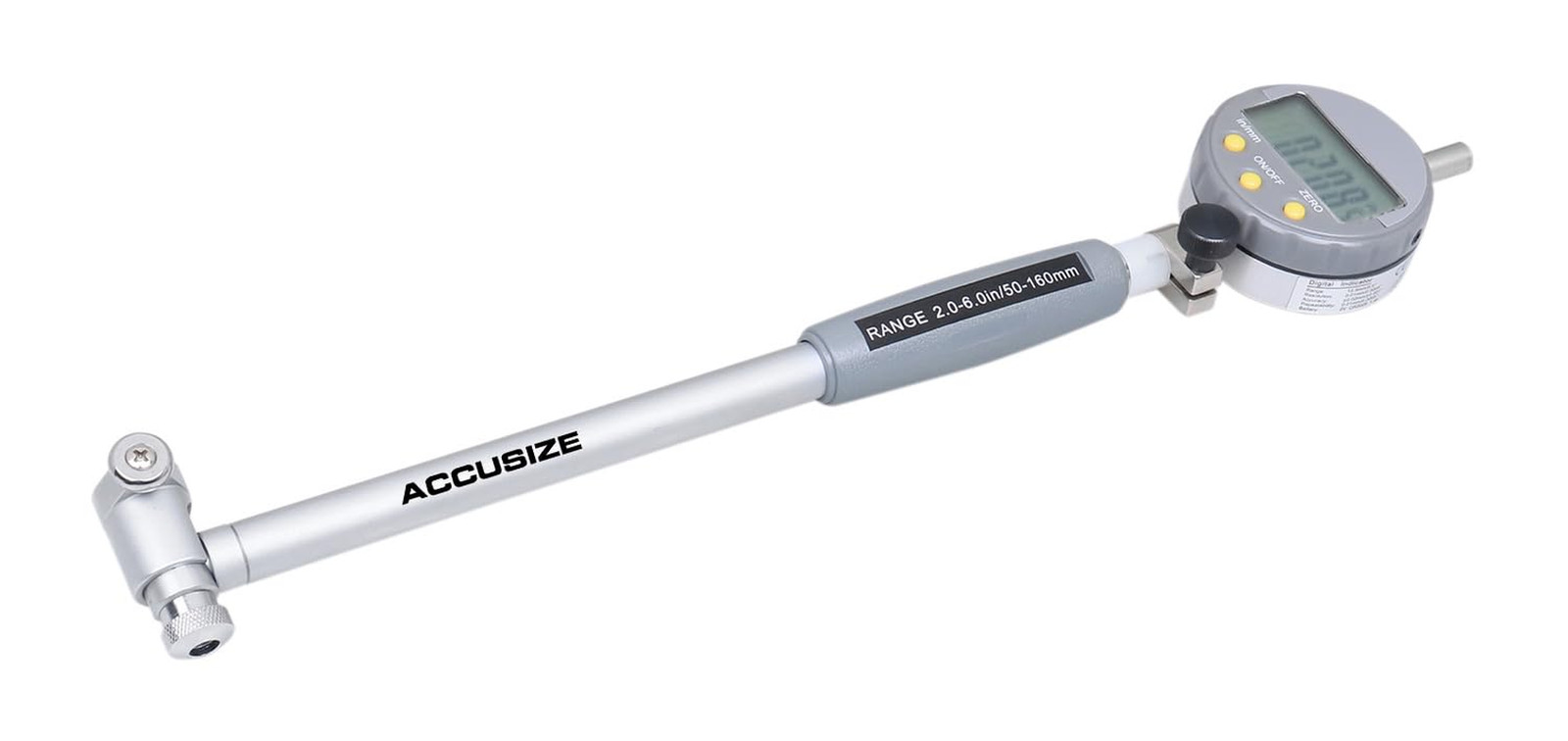 Accusize Digital Bore Gage, 2-6″ X 0.0005″, 6″ Stem, EE20-5274 | Inch/Metric Con