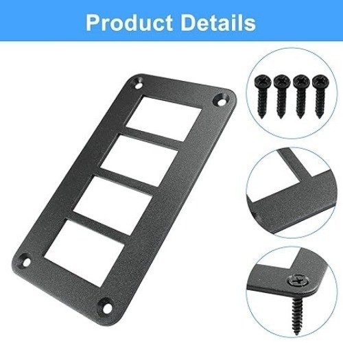 4 Gang Rocker Switch Panel Housing Holder, Rocker Toggle Switch A Size: 4 Gang