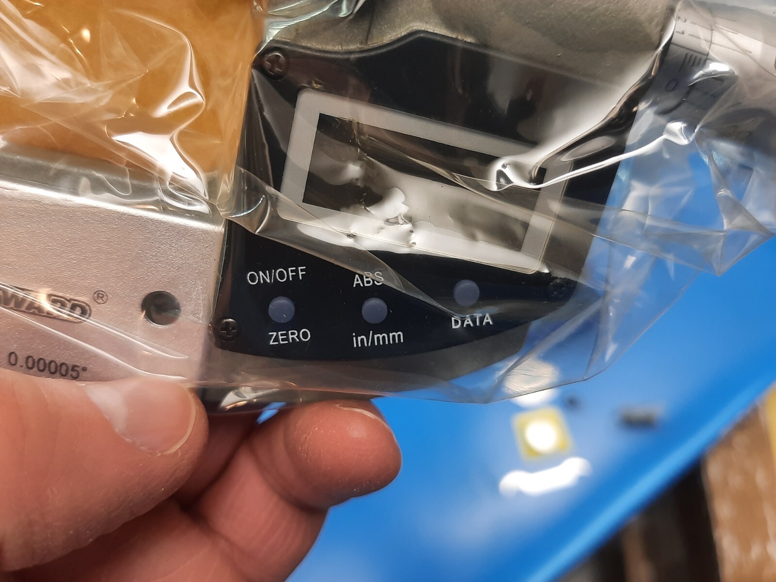 Grainger Westward Digital Outside Micrometer 1-2″ .00005″ IP54 Ratcheting NEW