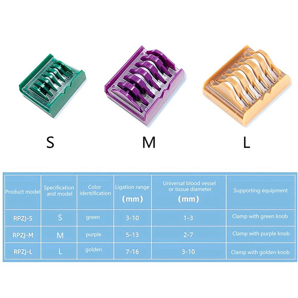 Plastic Laparoscopic Polymer Ligation Clips Hemolok Clips Endoscopy Surgery5812