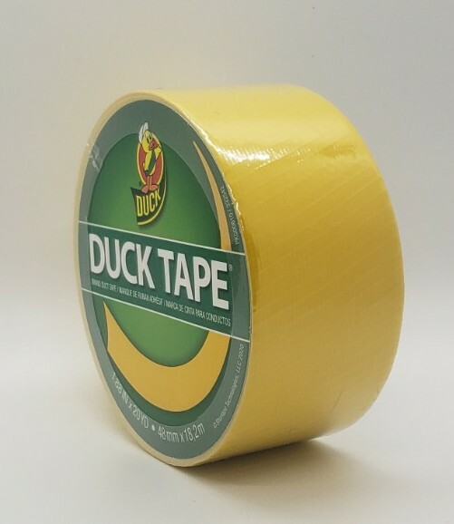 Duck Colored Duct Tape – 1.88″ Width X 60 Ft Length – 1 / Roll – Yellow New!