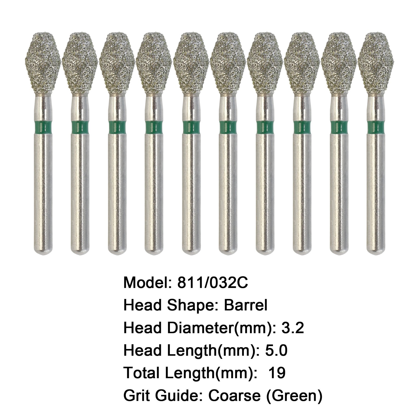 Dental Diamond Burs FG Barrel Diamonds Bur Super Coarse High Speed Handpiece Bur