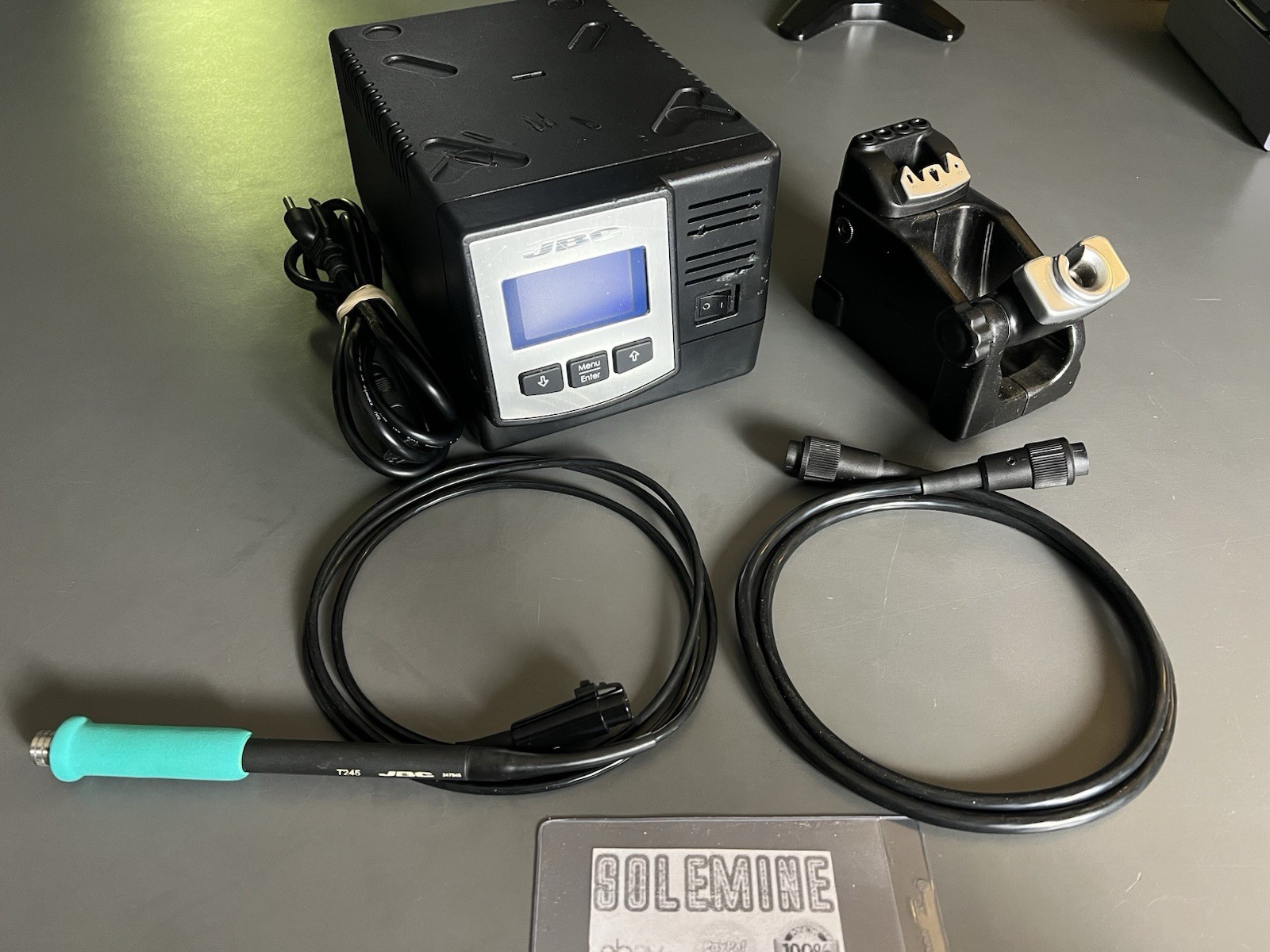 JBC DD-1B Dual-Port Soldering Station w/ T245 Handle & AD-SE Stand – Low Hours