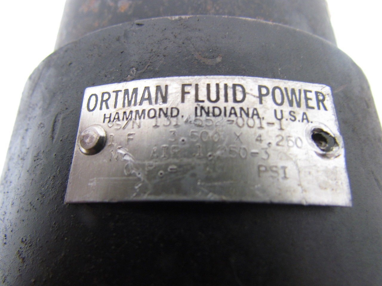 Ortman 3.500X4.250 Pneumatic Air Cylinder 3-1/2″ Bore 4-1/4″ Stroke Roundline