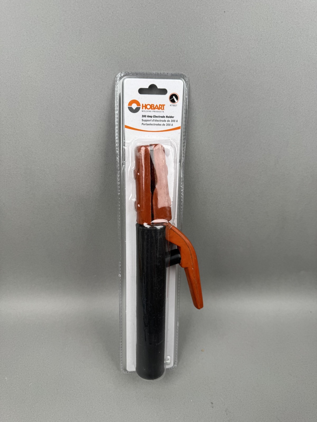 Hobart 300 Amp Electrode Holder with Spring-Loaded Jaws! Rods Up To 1/4″ #770027