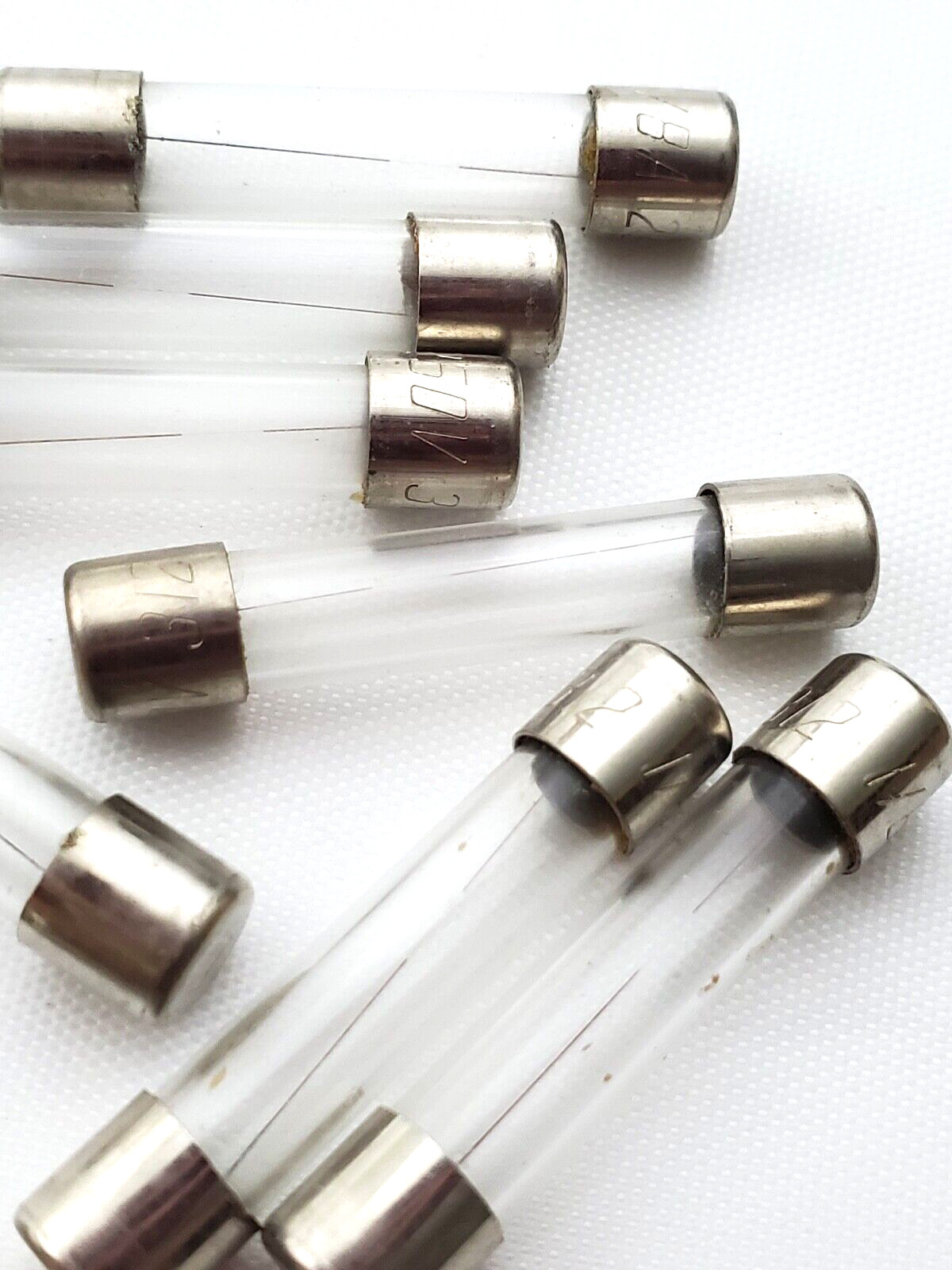 Lot of 10 Littelfuse 3AG 1/8A 250V 1/8th Amp Glass Fuses 1/4 x 1-1/4 Fast Acting