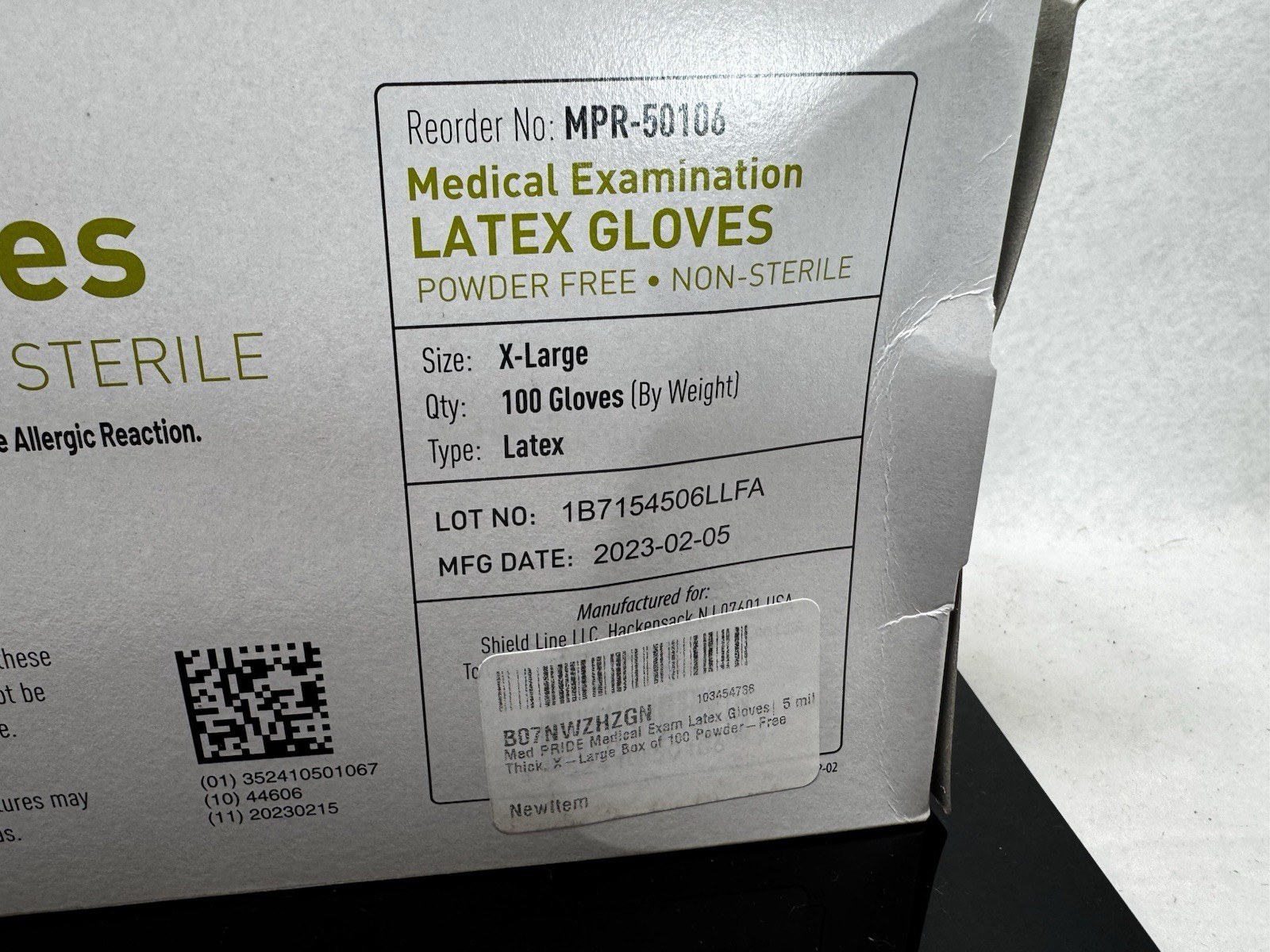 MED PRIDE Medical Latex Examination Gloves (X-Large, 100-Count) Ultra-Strong 5 m
