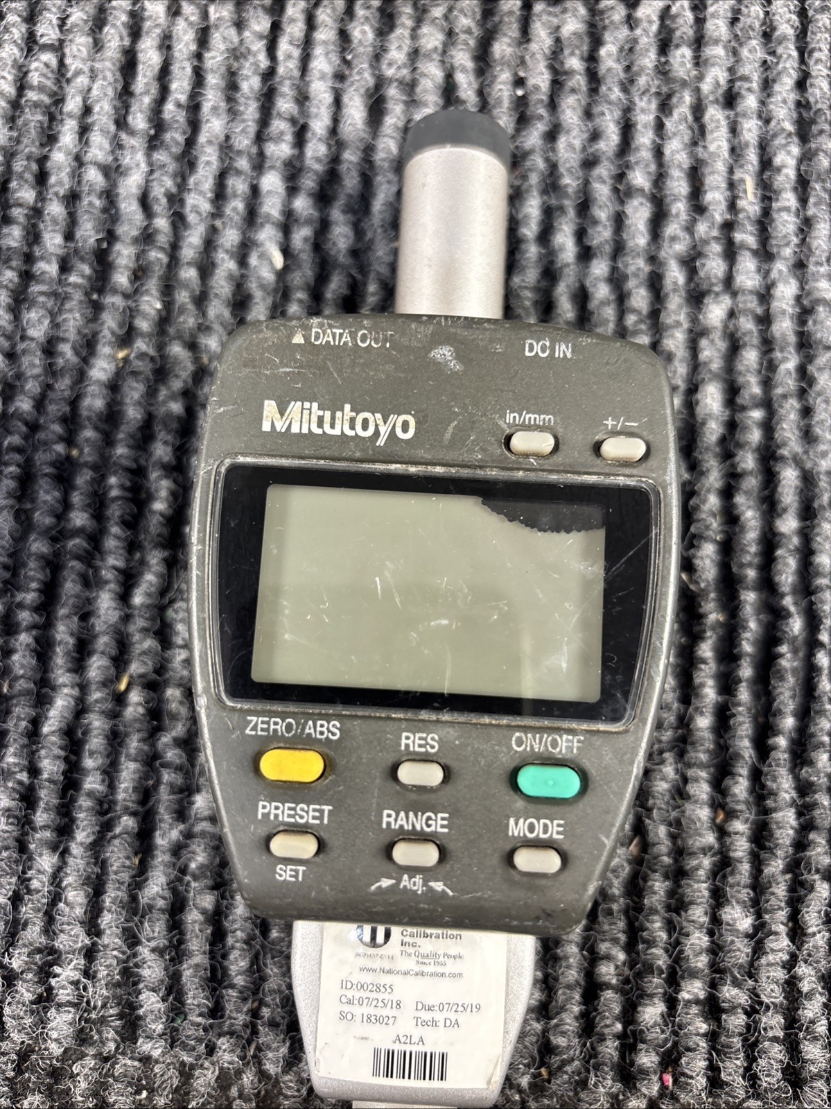 Mitutoyo 543-554A ID-F150E Digimatic Indicator FOR PARTS REPAIR