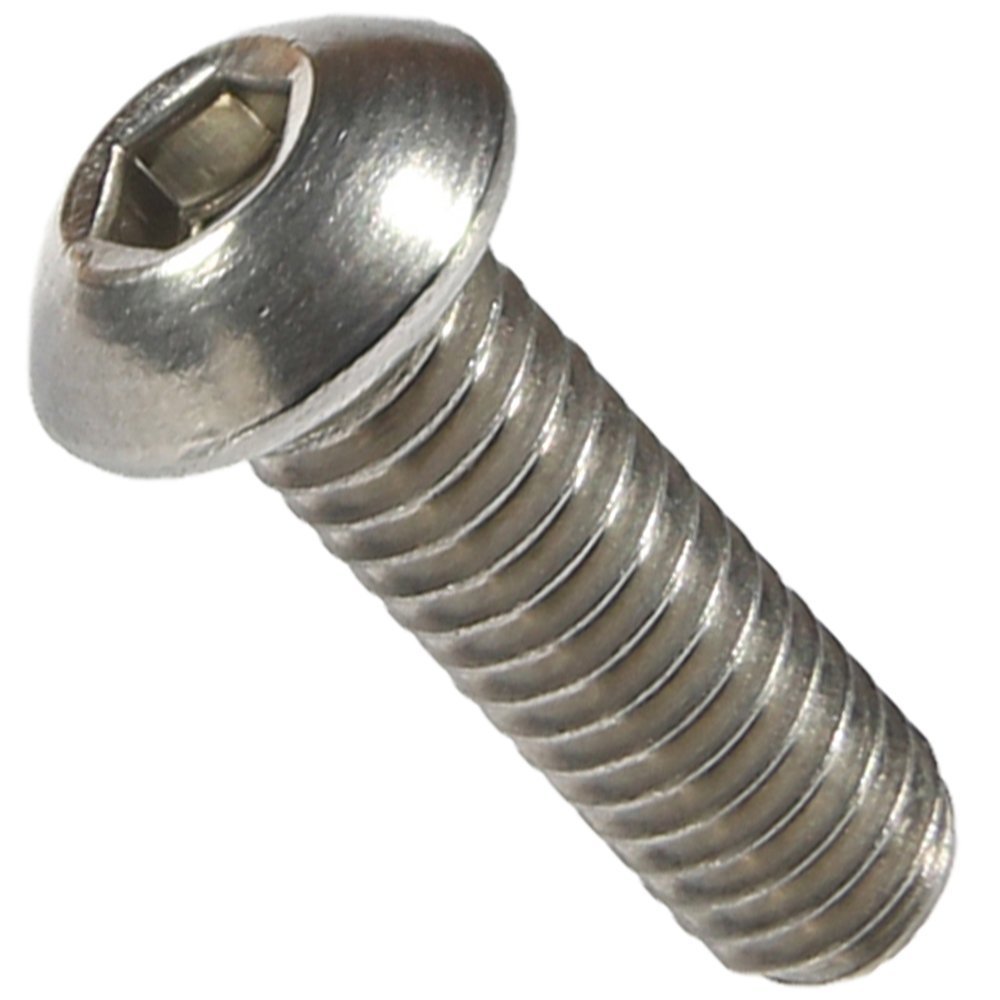M3-0.50 x 20MM Button Head Socket Cap Screws ISO 7380 Stainless Steel Qty 100
