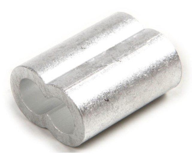 Aluminum Swage Sleeves for 3/16″ Wire Rope Cable: 50, 100, 200, 500 and 1000 pcs