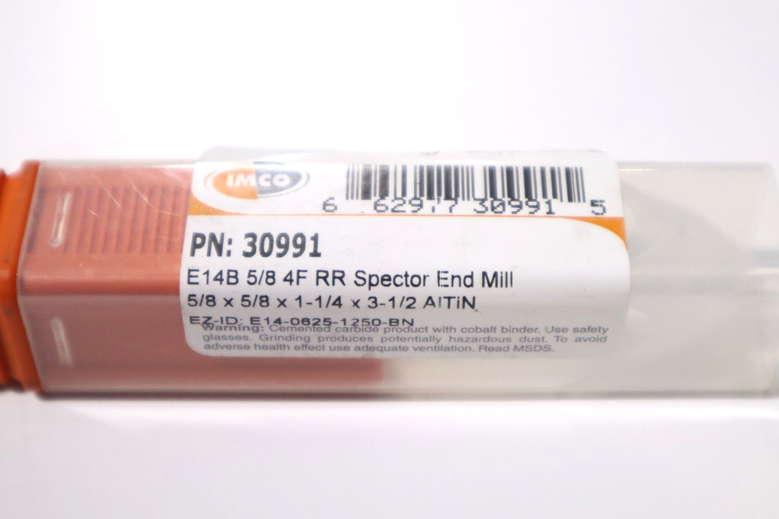 IMCO, 5/8″ x 5/8″ x 1-1/4″ x 3-1/2″ ALTiN, E14B 4FL RR SPECTOR BALL ENDMILL E365