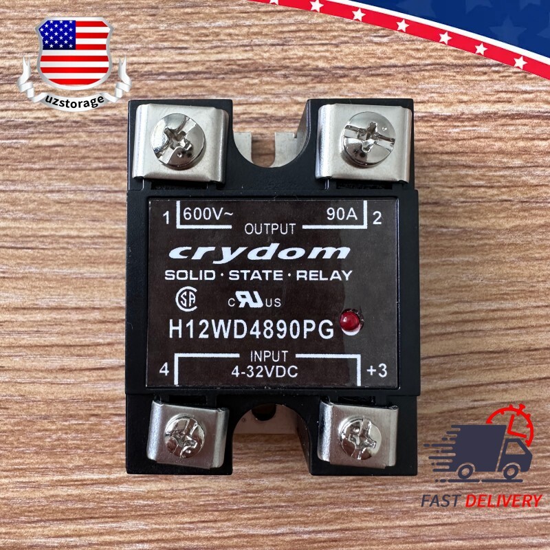 NEW SSR Solid State Relay For Crydom H12WD4890PG 4-32VDC 600VAC 90A US Shipping
