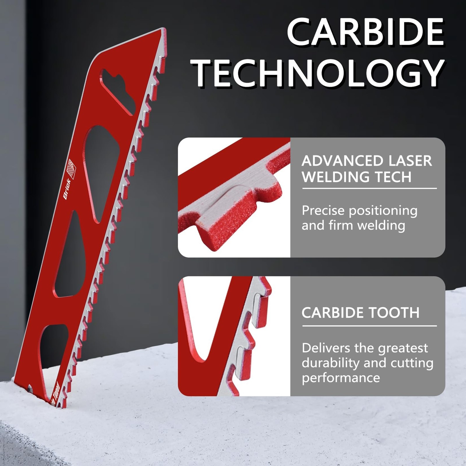12-Inch and 18-Inch Demolition Masonry Reciprocating Saw Blade, Carbide Blade…