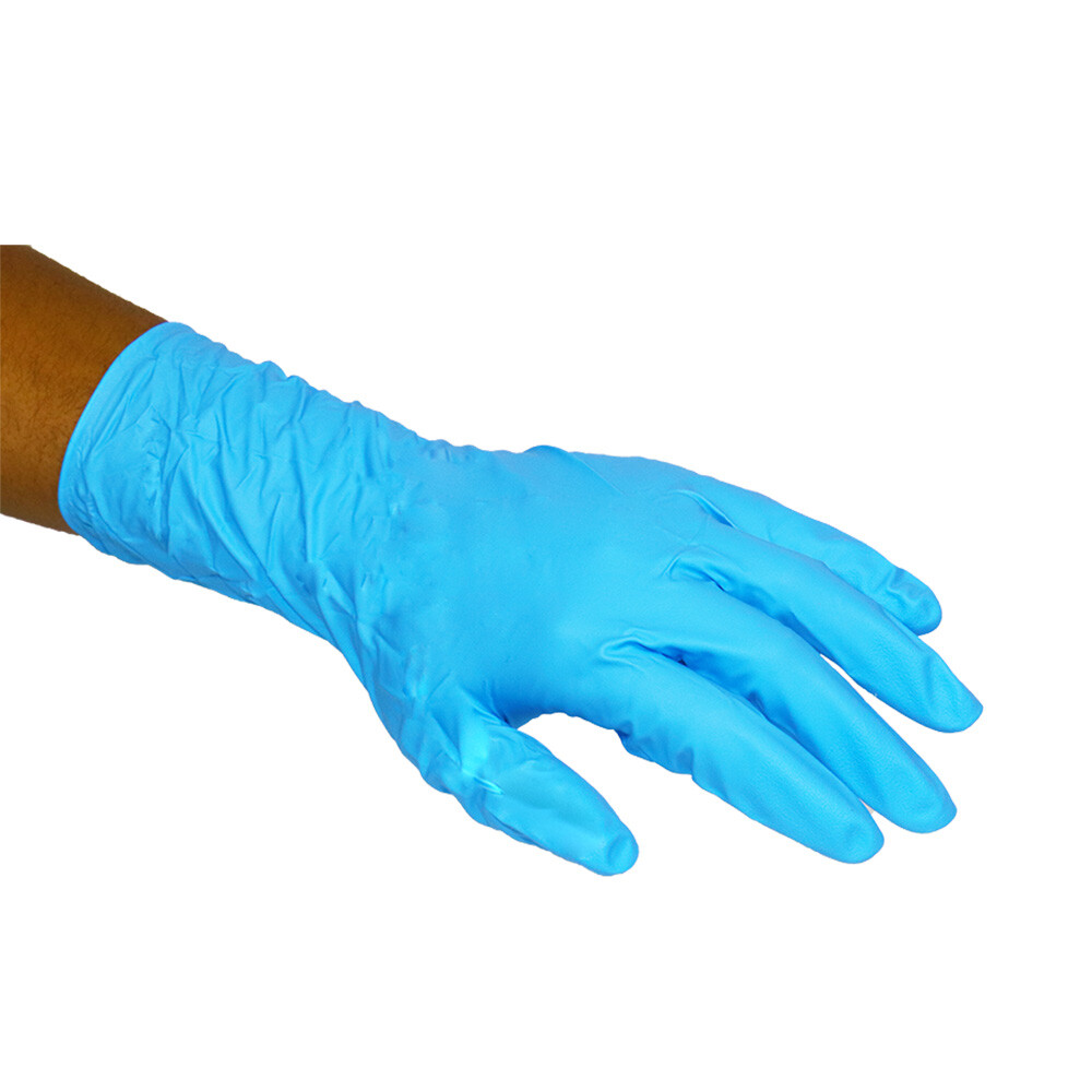 500 Pcs #8702 12″ Nitrile Exam Glove High Risk Heavy Duty 8 Mil Medium