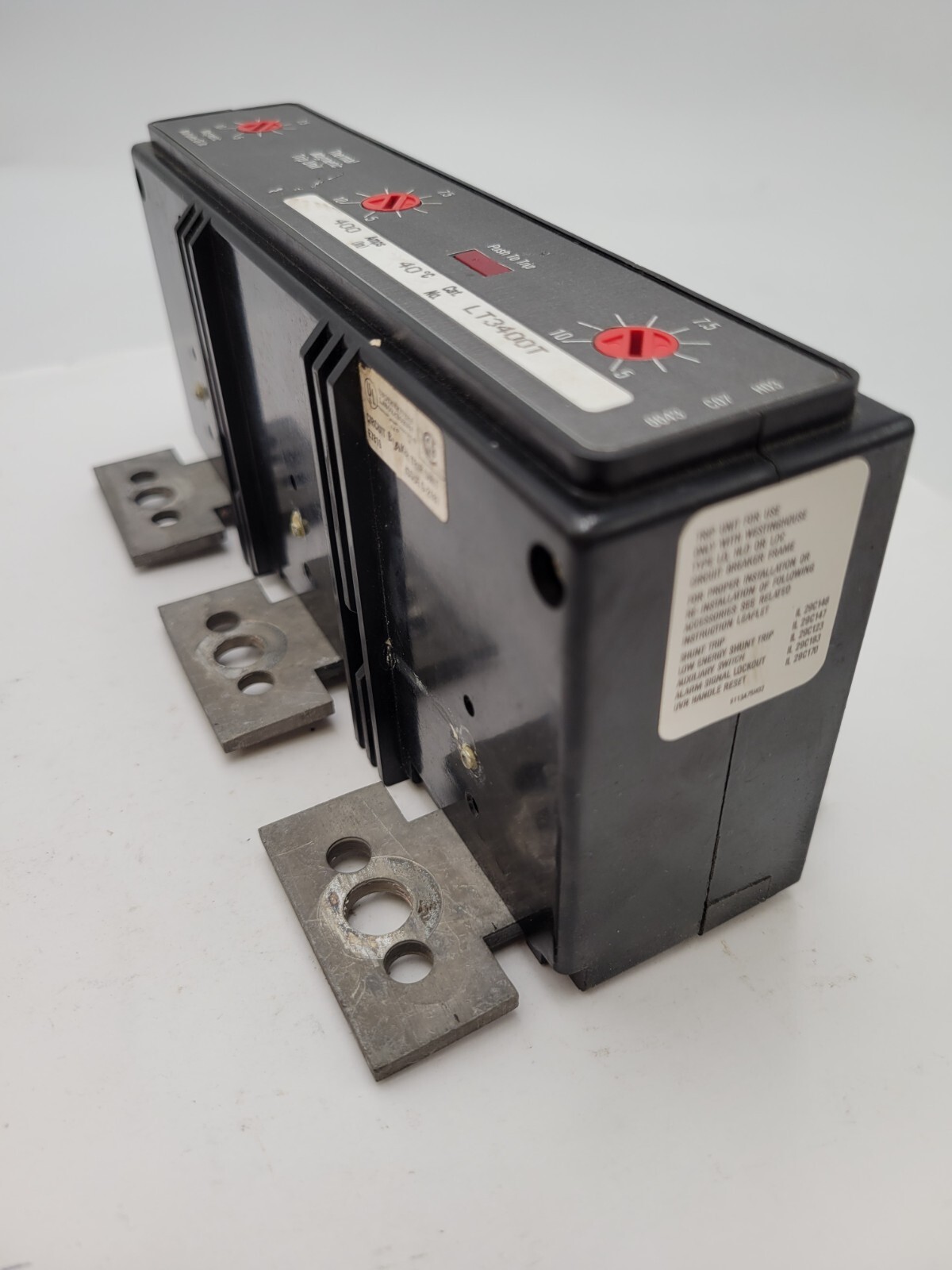 Cutler-Hammer LT3400T Thermal Magnetic Trip Unit Plug-In Mount 400A 600V 3P