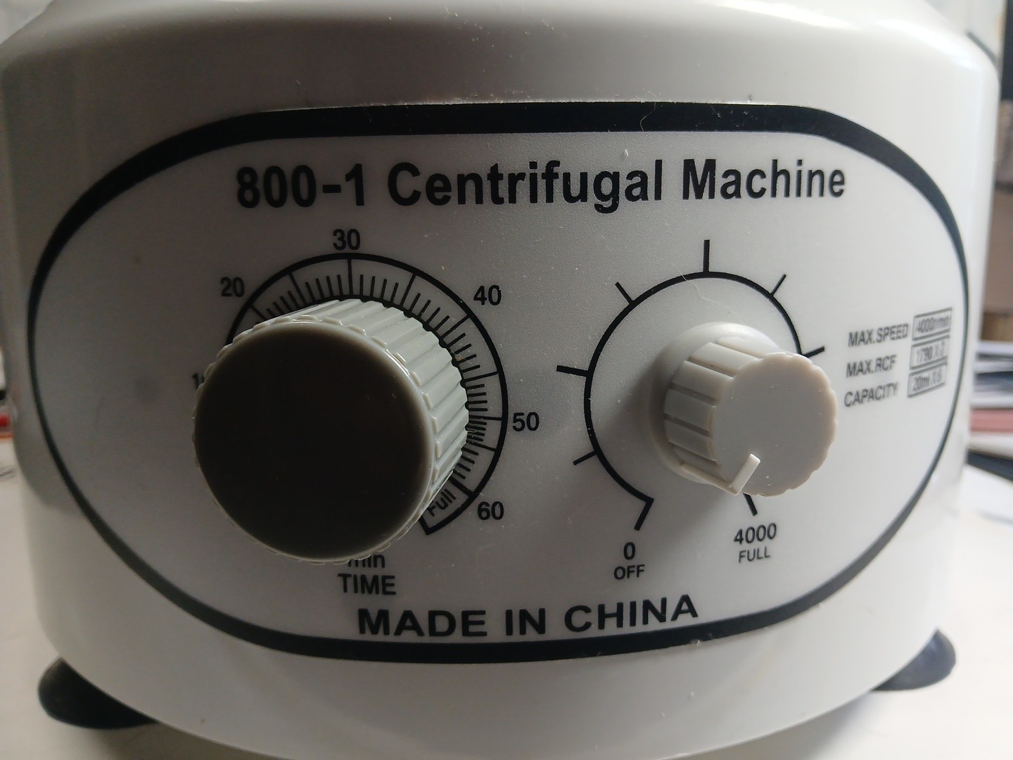 800-1 Electric Centrifuge Machine Lab Medical Practice 110V 4000 rpm