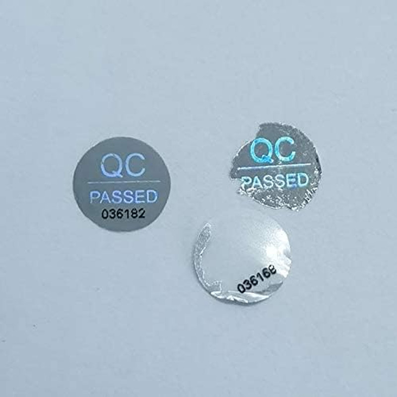 1100Pcs 0.39 Inch QC Passed Tamper Proof Stickers Silver High Security Tamper Ev