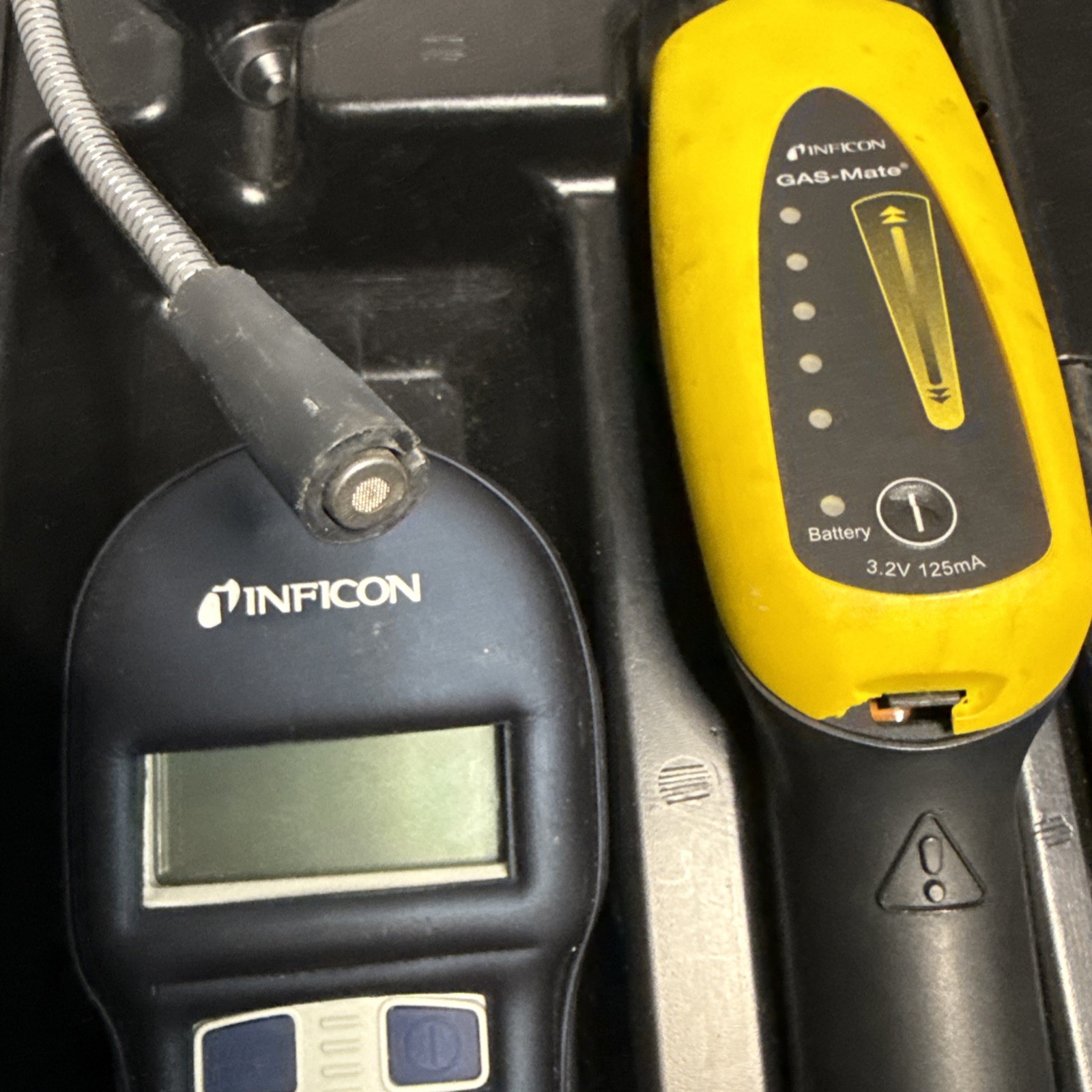 INFICON GAS-Mate Combustible Gas Leak Detector with Case Lot Of 2