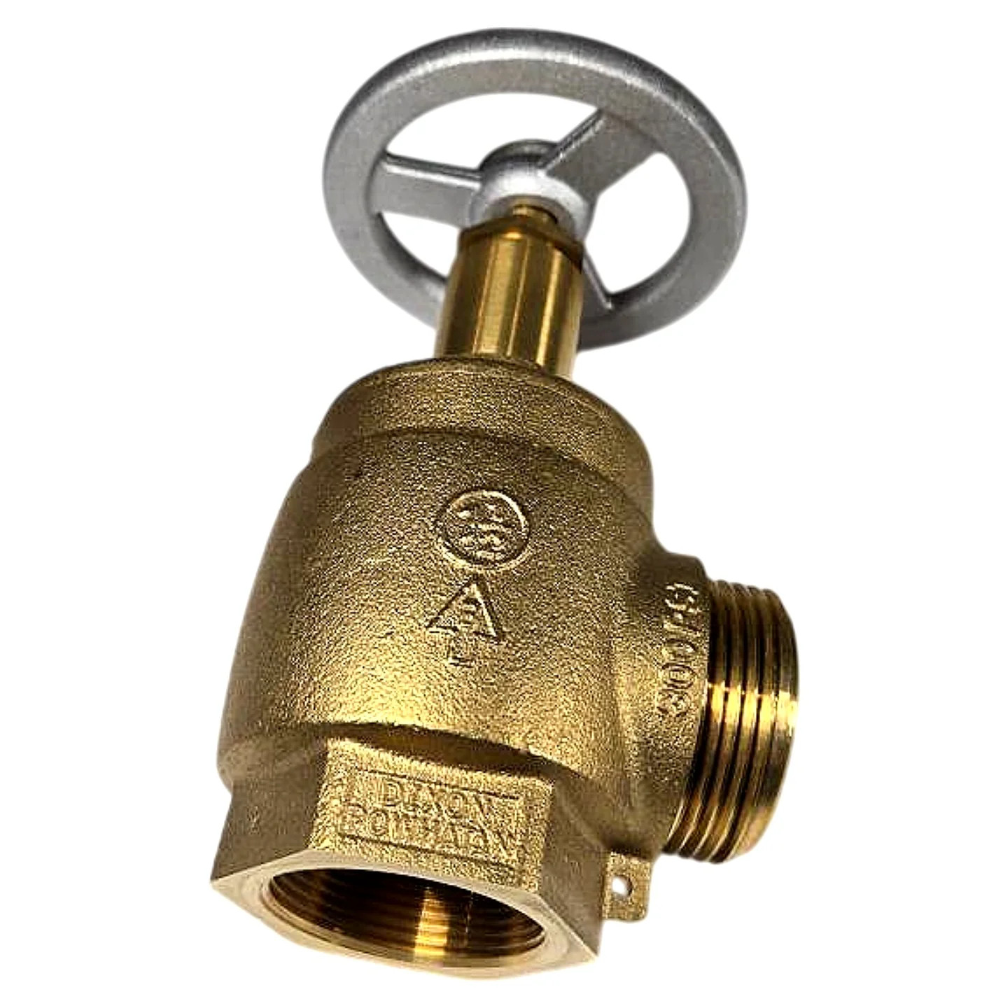 Dixon AV150-I 1-1/2 in FNPT x 1-1/2 in MNS Brass Angle Hose Valve