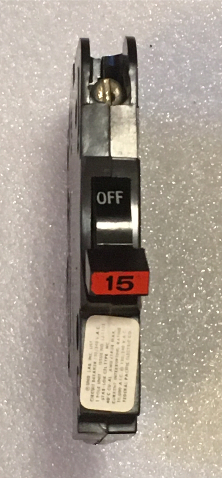 NC115 FPE 15 Amp 1 Pole Stab-Lok Federal Pacific Breaker NC15 Red