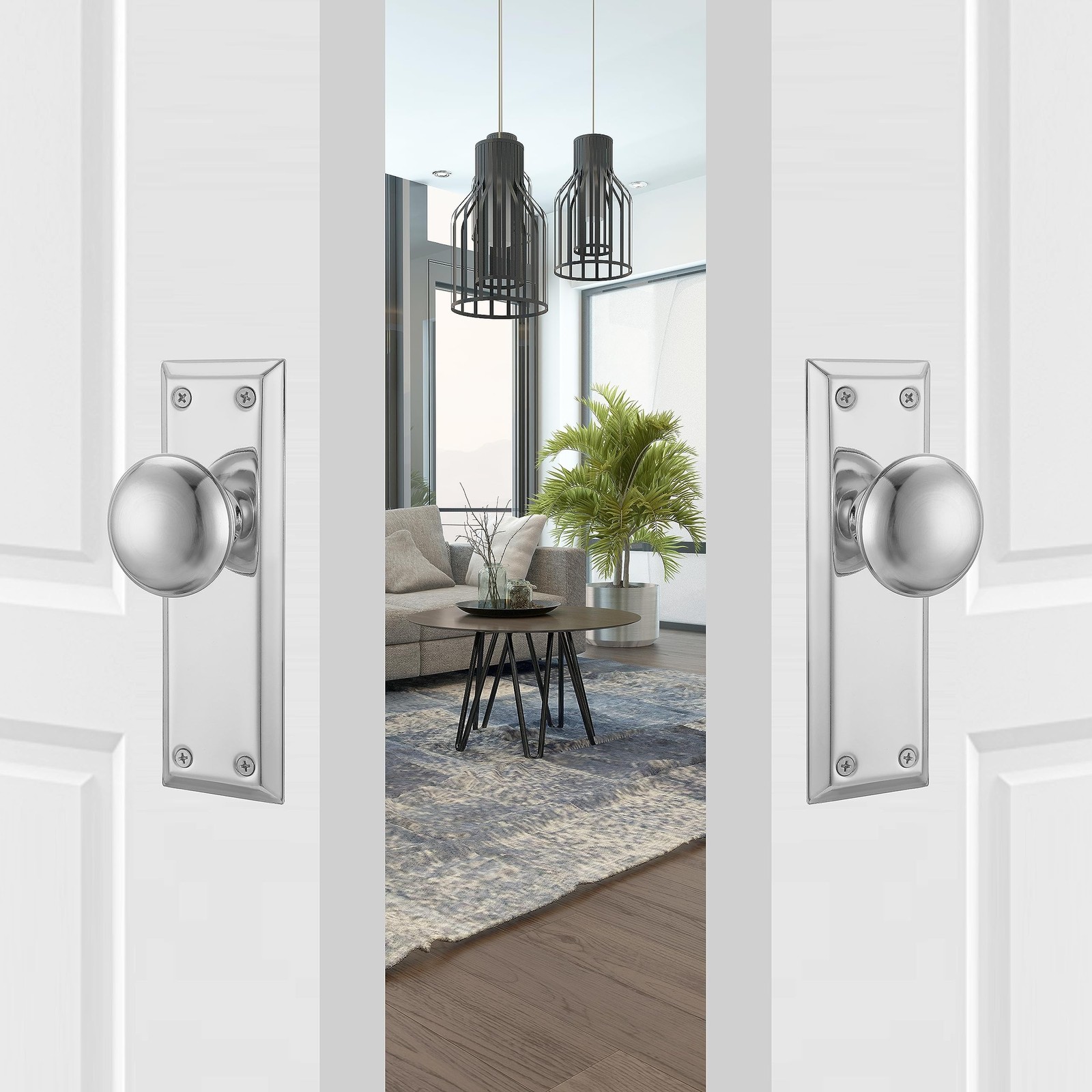 Dummy Door Knob Interior, Inactive Door Knobs for Closet, Antique Bifold Door…