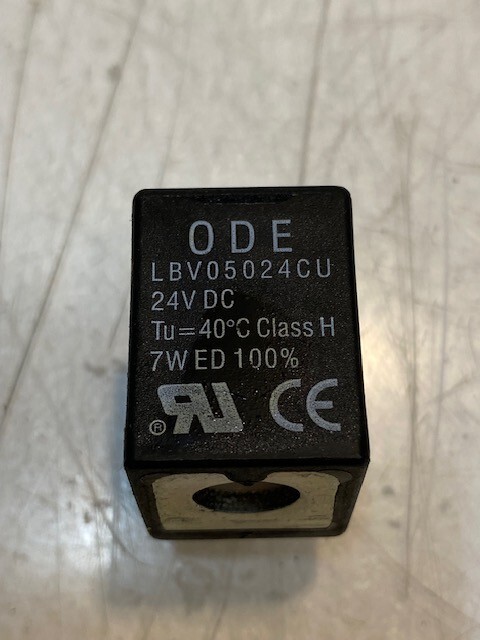 ODE Solenoid Valve Coil LBV05024CU | 24VDC | Tu = 40 Deg | Class H | 7W1 ED 100%