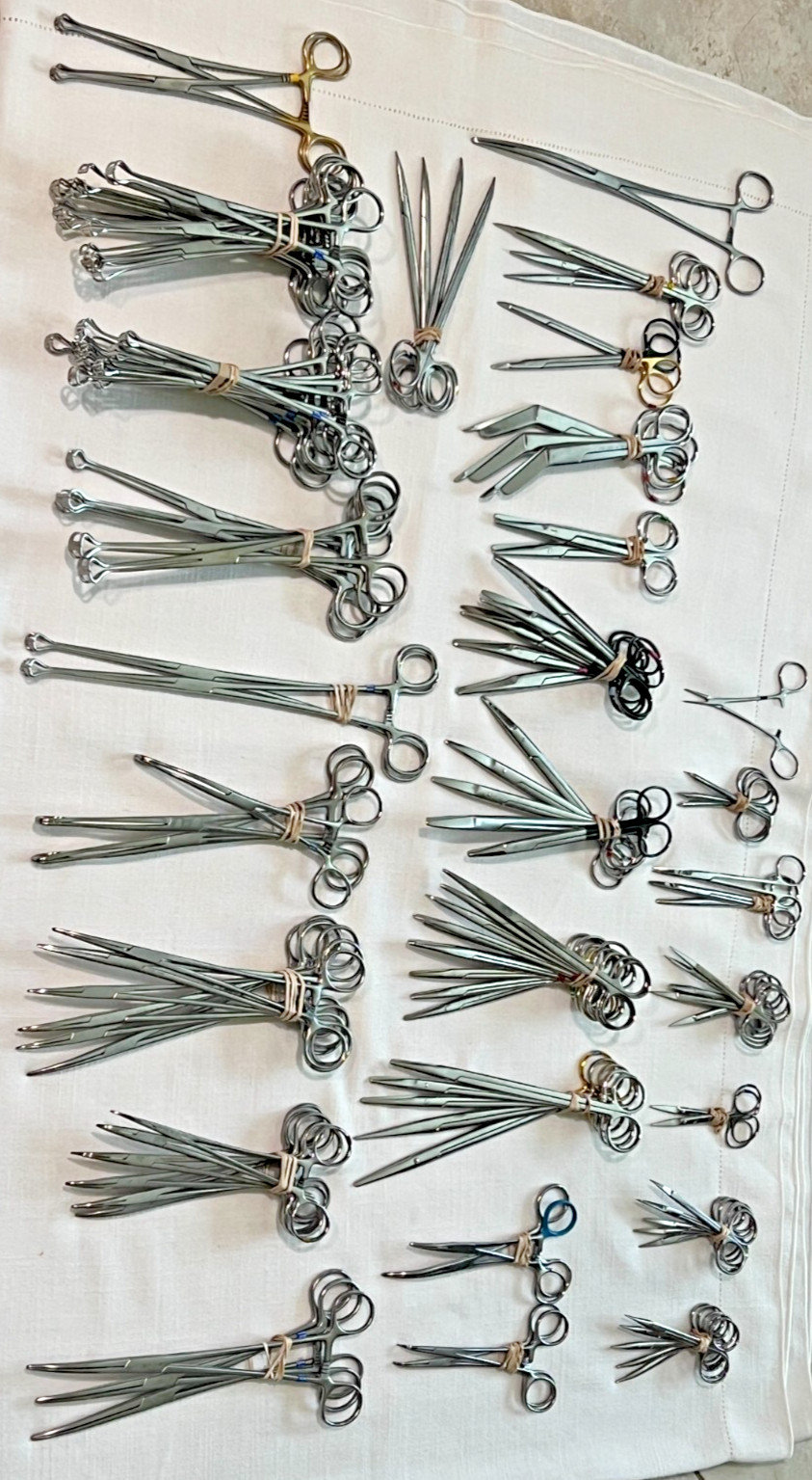 Assorted Lot of 119 Various Brand & Size Of OR Medical Surgical Instruments, S.S