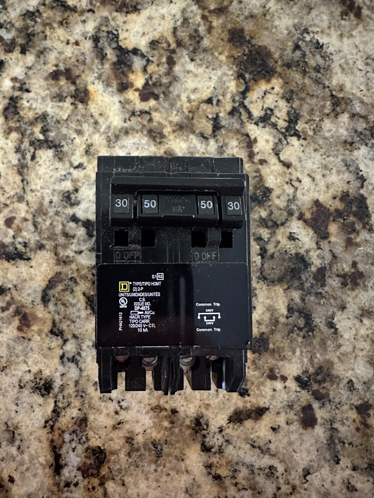 Square D HOMT230250 30AMP and 50AMP combined! 220/240 Miniature Circuit Breaker