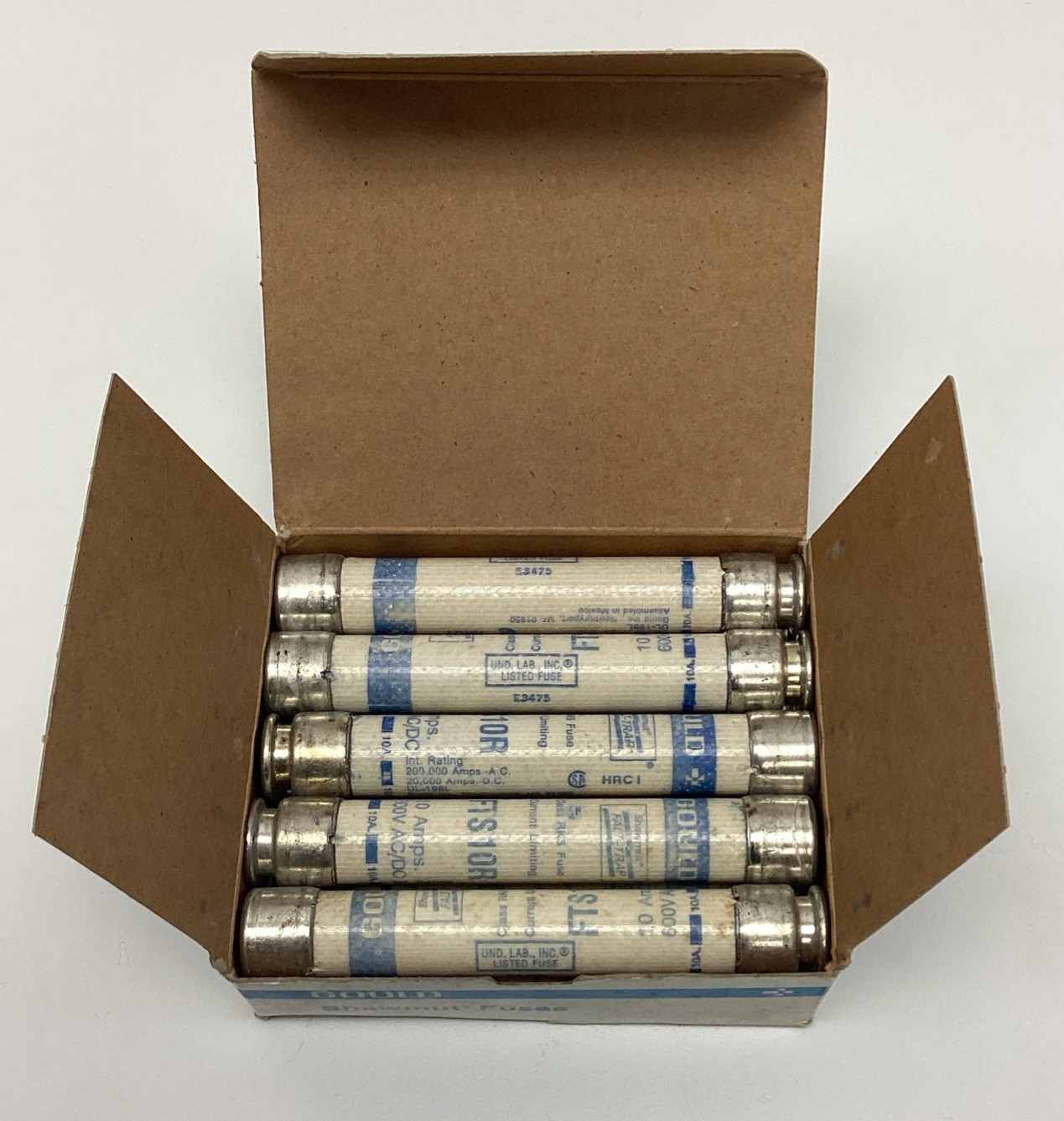 Gould Shawmut FTS10R Falt-Trap Class RK5 Fuses 10-Amp, 600VAC (Box of 10)