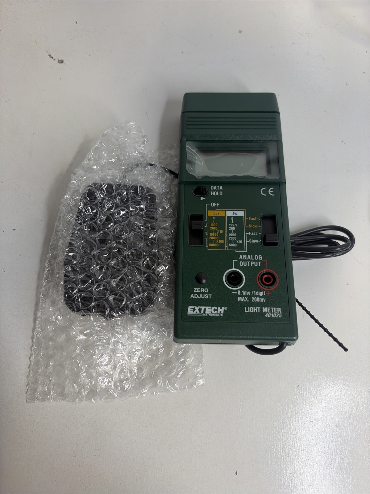 Extech 401025: Light Meter, Foot Candle/Lux Meter