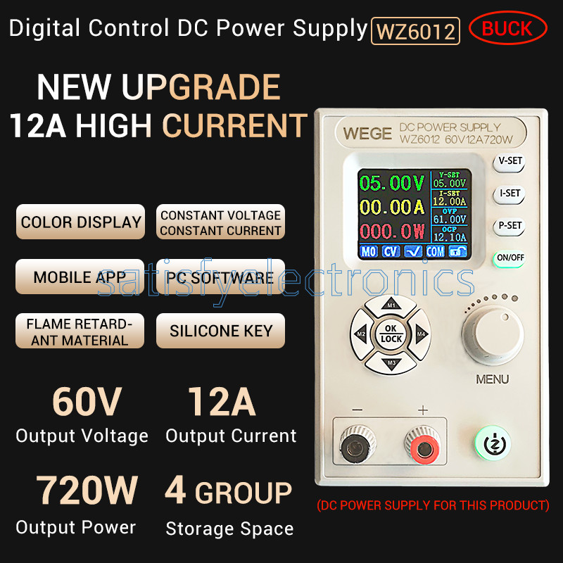 WZ6012 DC Power Supply 60V 12A 720W Variable DC Power Supply NEW