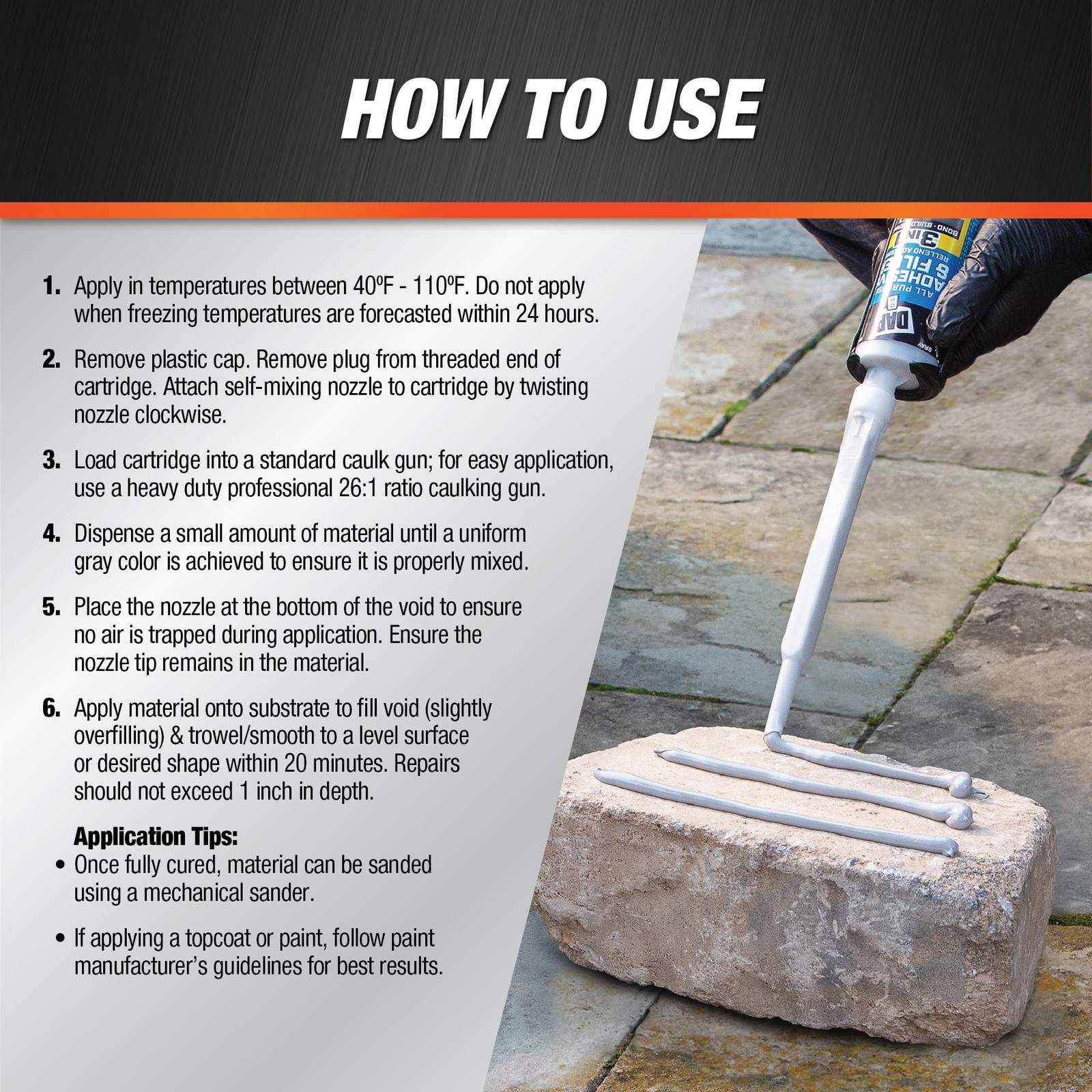DAP All Purpose Gray Adhesive and Filler 8.6 Oz Strong Multi-Surface Bonding