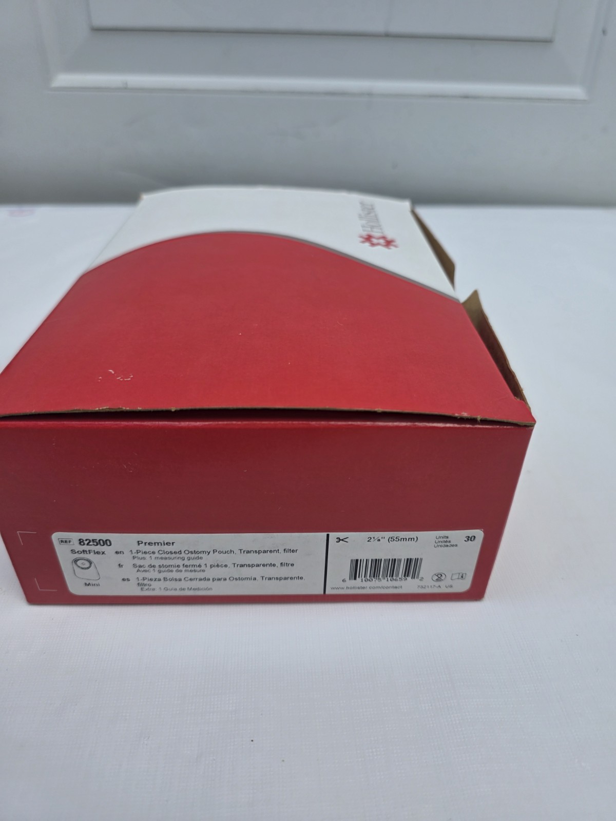 Hollister 82500 -Premier 1-Piece Closed-End Pouch Cut-to-Fit 5/8″ – 2-1/8″ 30pcs
