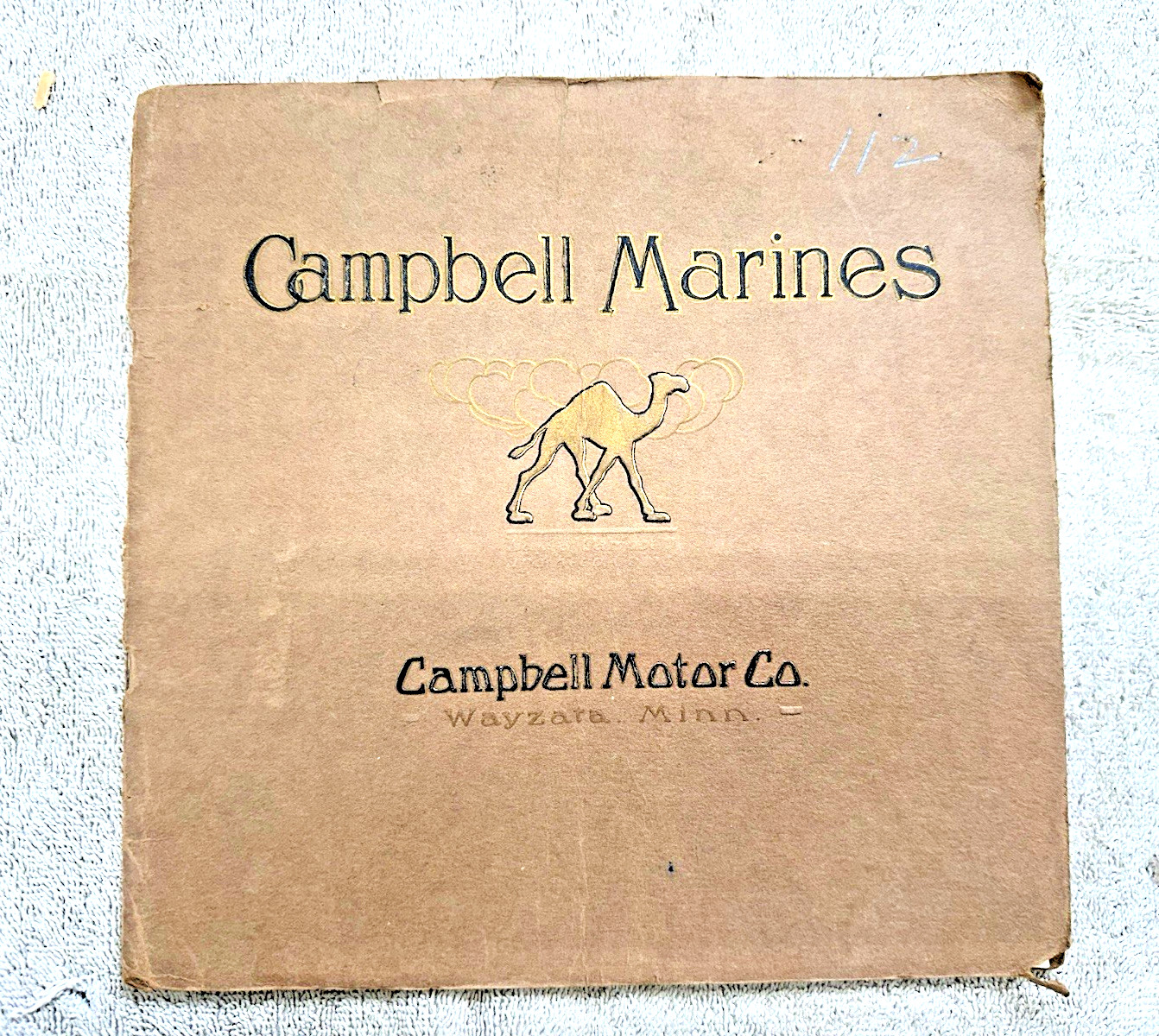 CAMPBELL MARINES Original Catalog CAMPBELL MOTOR CO WAYZARA MN BOAT ENGINE