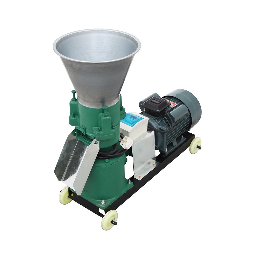 INTBUYING® Feed Pellet Machine 200KG/H Fodder Press Pelletizer 10mm Plate 220V